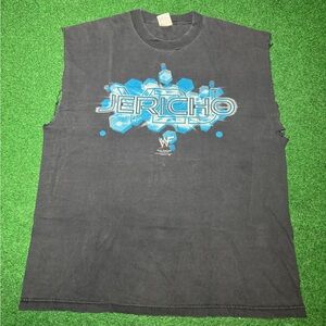 Vintage 90s Chris Jericho WWF t-shirt, Raw Is Jericho, Sleeveless Cut Off (XL)